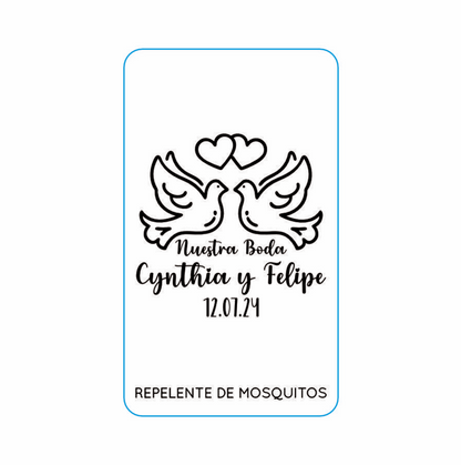 Repelente para Boda Personalizado – Mod. 78 Las palomas 💍