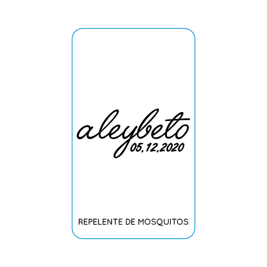 Repelente para Boda Personalizado – Mod. 33 Corrido 💍 | Festiboda