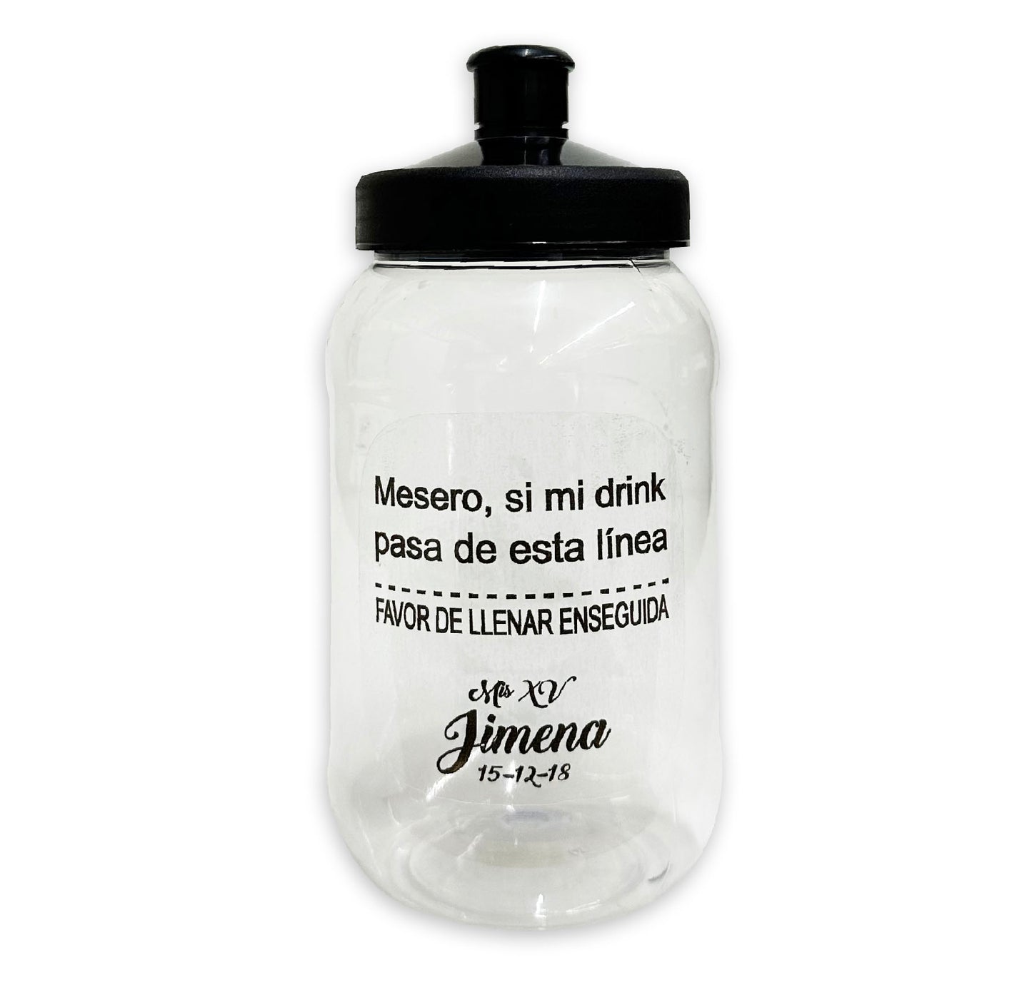 Cilindro para boda y XV años - Mod. 12 Mesero Si mi Drink 💍 | Festiboda