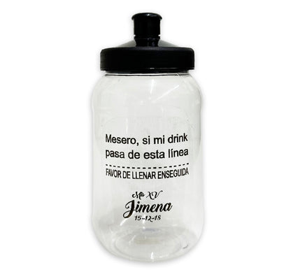 Cilindro para boda y XV años - Mod. 12 Mesero Si mi Drink 💍 | Festiboda