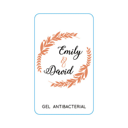 Gel Antibacterial ó Crema para Boda Personalizado Mod. 12 Espiga