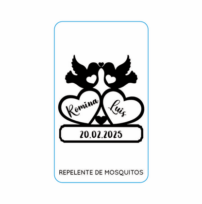 Repelente para Boda Personalizado – Mod. 81 Paloma enamorada 💍