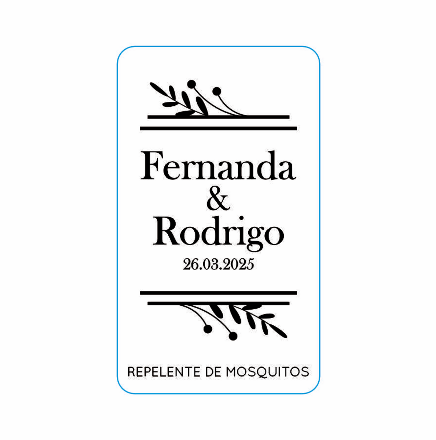 Repelente para Boda Personalizado – Mod. 82 Espiguita 💍