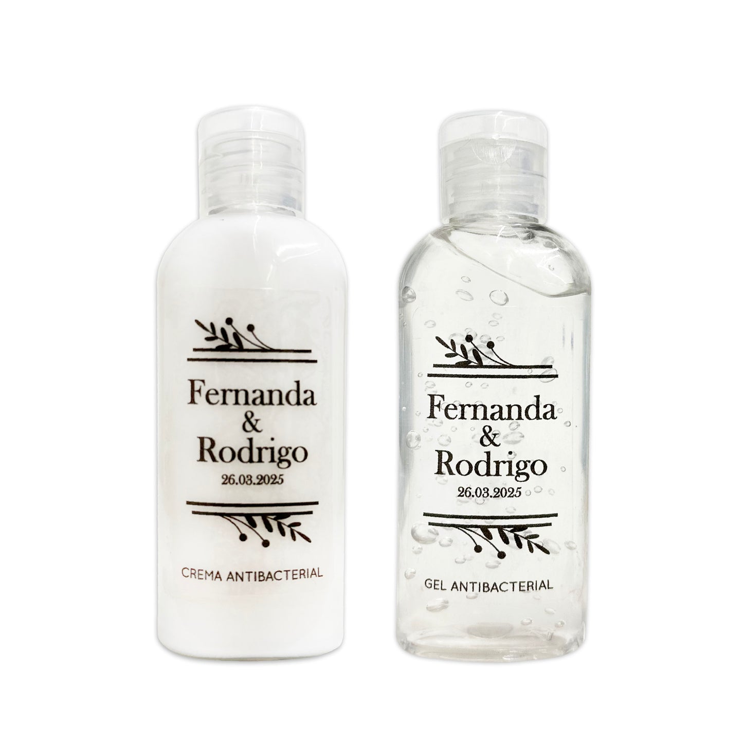 Gel Antibacterial ó Crema para Boda Personalizado – 82 Espiguita
