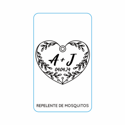 Repelente para Boda Personalizado – Mod. 83 Extra corazon 💍