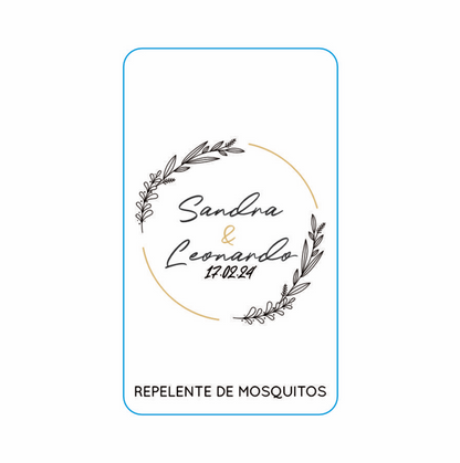 Repelente para Boda Personalizado – Mod. 84 Circulo dorado 💍