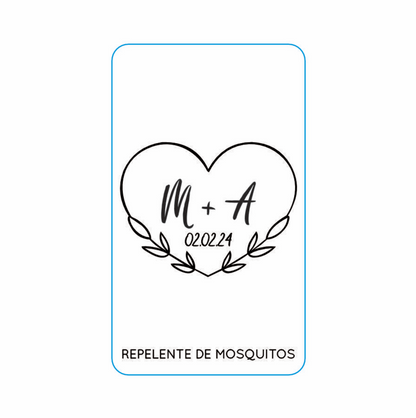 Repelente para Boda Personalizado – Mod. 86 Corazon corazon 💍