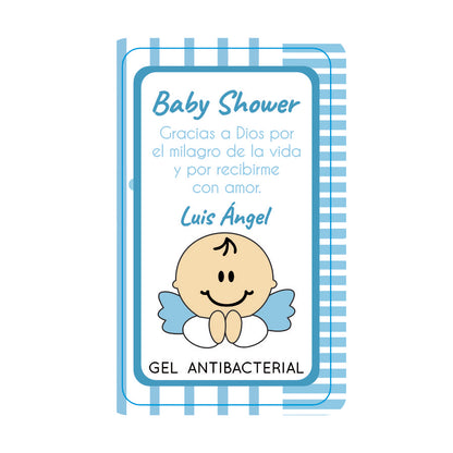 Gel Antibacterial ó Crema para Fiesta Baby Shower Bautizo Perzona