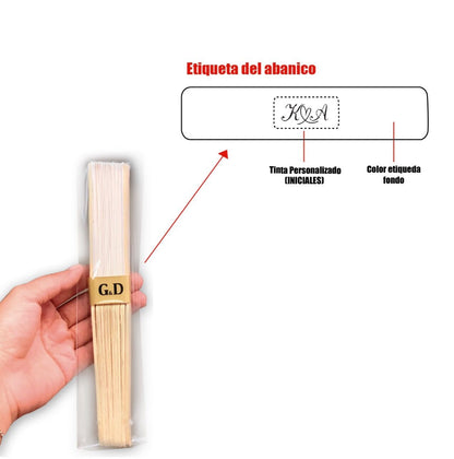 Abanico para Boda Personalizado -  Mod. 81 Chaval 💍 | Festiboda