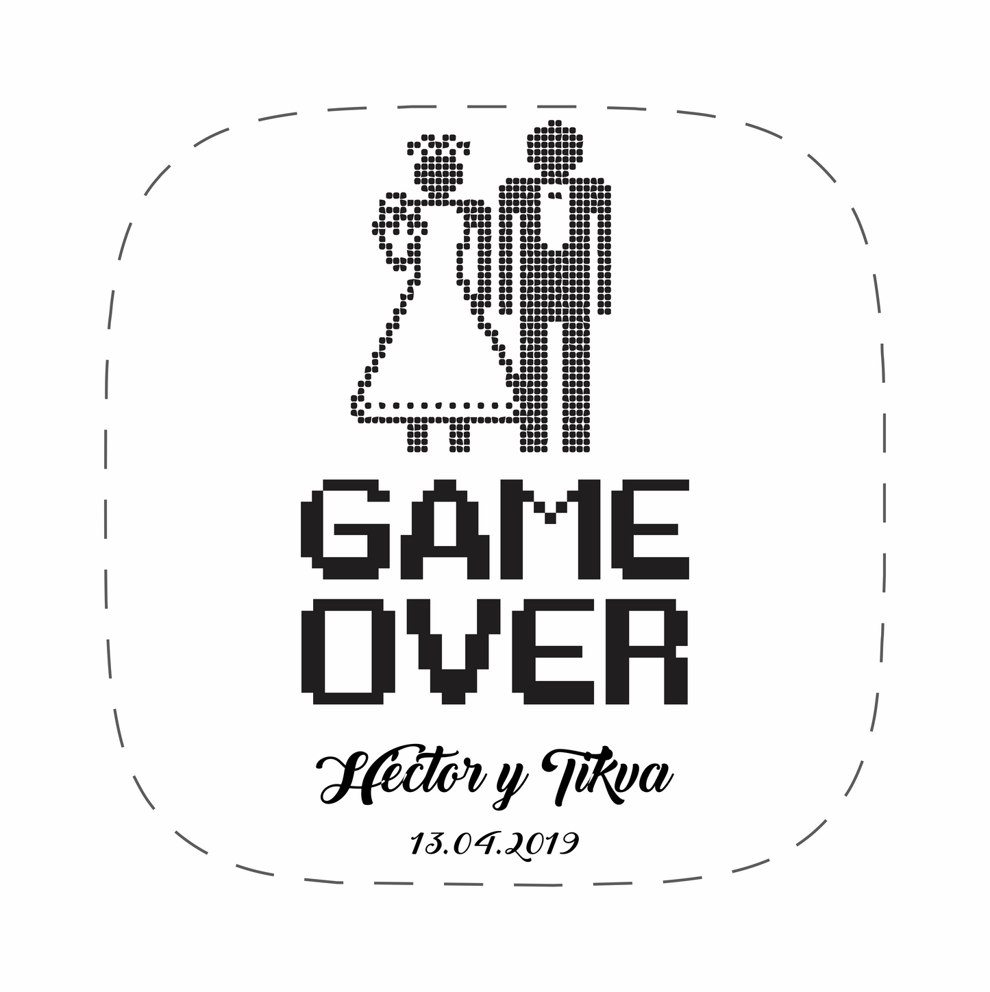Cilindro para boda - Mod. 55 Game Over 💍 | Festiboda