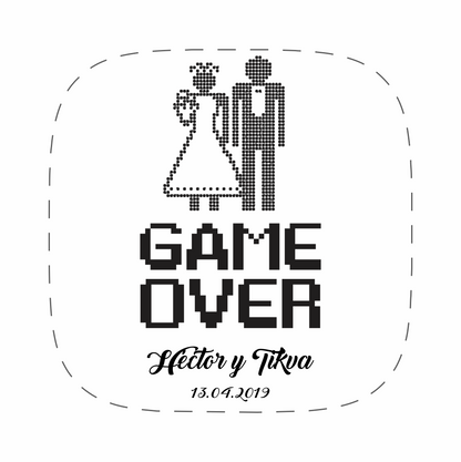 Cilindro para boda - Mod. 55 Game Over 💍 | Festiboda