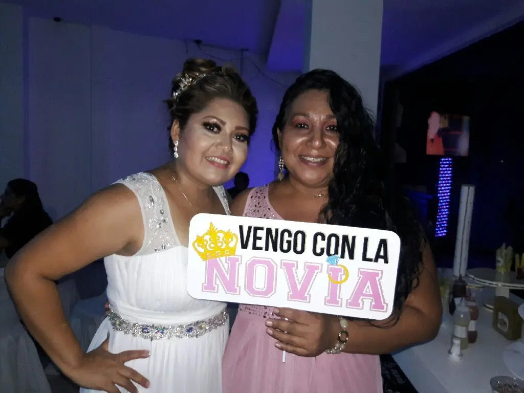 Paquete # 6  con 12 Letreros Selfie para Boda