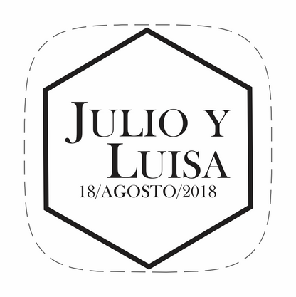 Cilindro para boda - Mod. 132 Hexágono 💍 | Festiboda