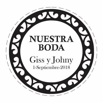 Cilindro para boda - Mod. 115 Greca Circulo 💍 | Festiboda