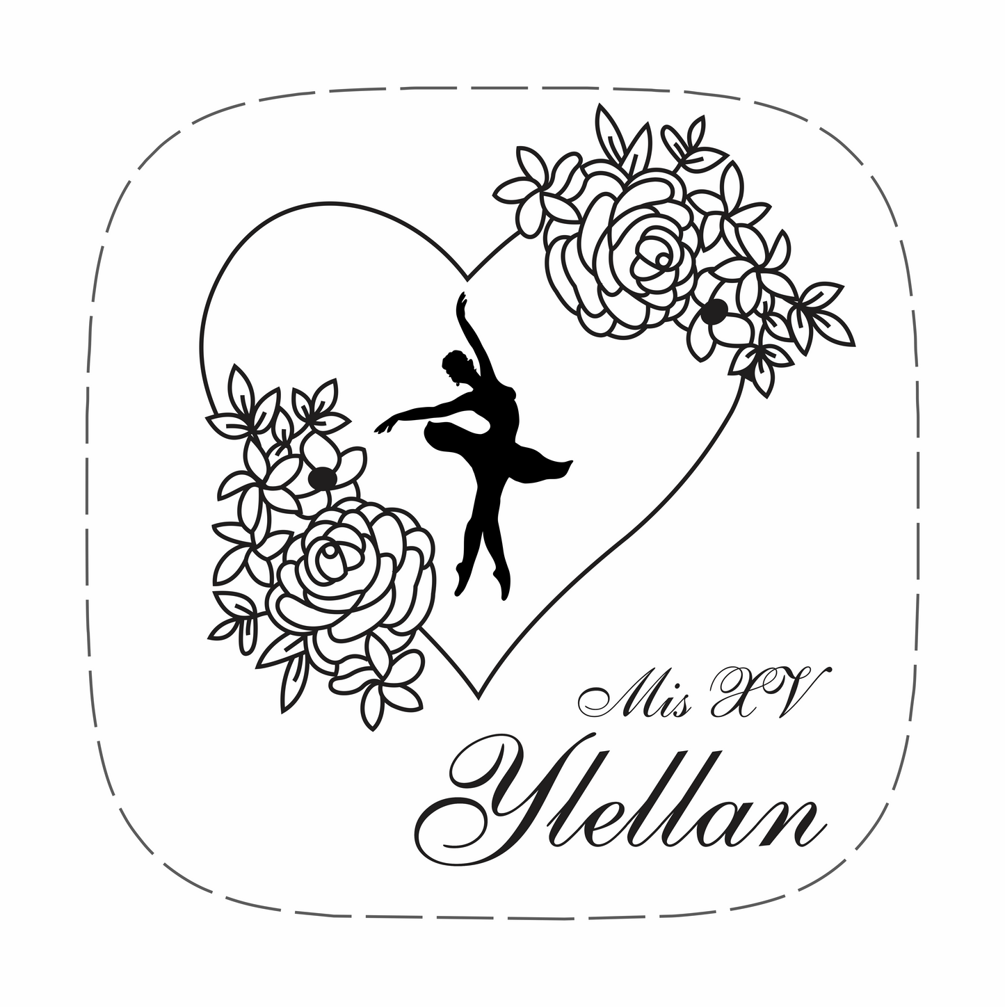 Cilindro para XV años - Mod. 157 Rosas 🧴 | Festiboda