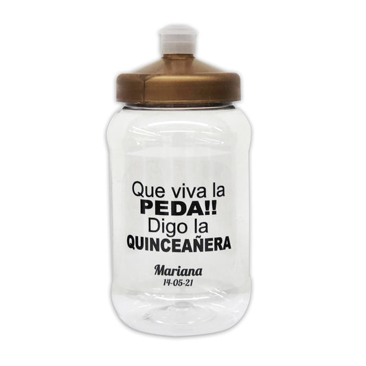 Cilindro para XV años -  Mod. 9 Viva la Peda XV 🧴 | Festiboda