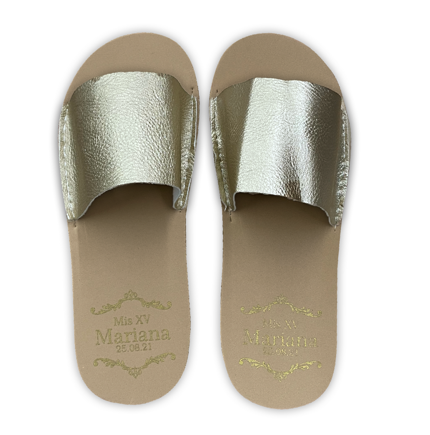 Chancleta para XV años - Mod.30 Greca Mis XV 🩴 | Festiboda