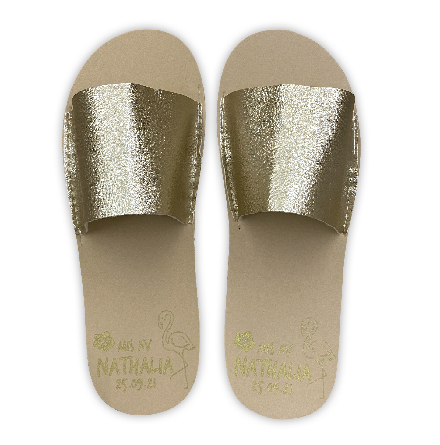 Chancleta para XV años - Mod.41 Flamenco Mis XV 🩴 | Festiboda