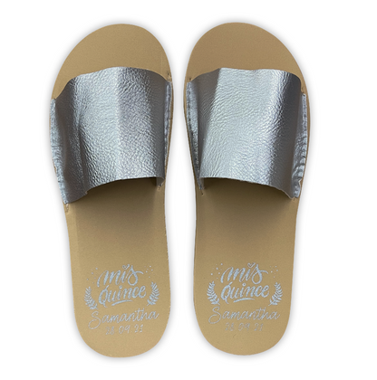 Chancleta para XV años - Mod.37 Mis XV 🩴 | Festiboda