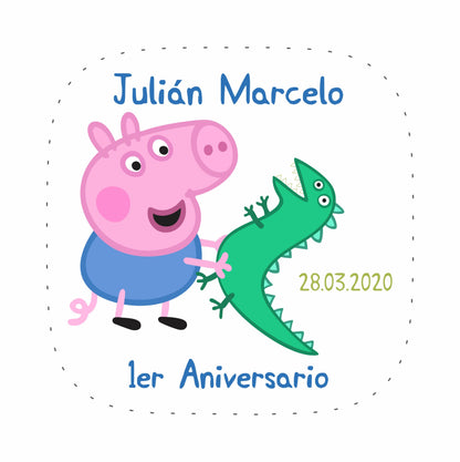 Cilindro para bautizo - Mod. 505 Piggy 🧴 | Festiboda