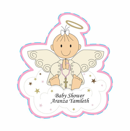 Cilindro para bautizo - Mod. 518 Angelito 🧴 | Festiboda