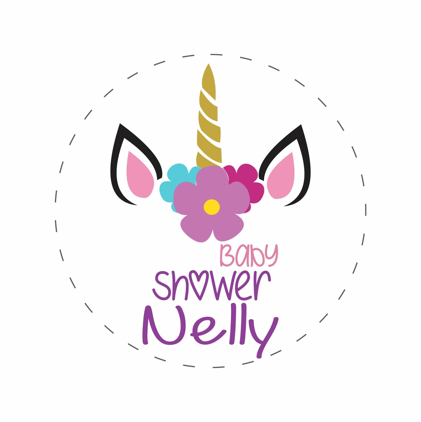 Cilindro para bautizo - Mod. 544 Unicornio Bebe 🧴 | Festiboda