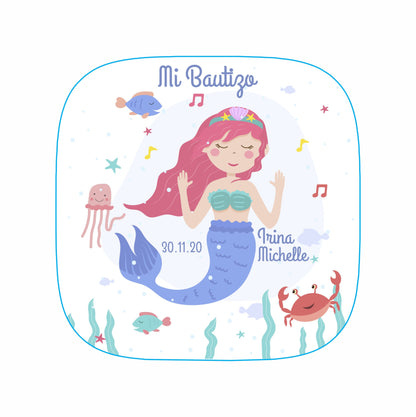 Cilindro Bolo para fiesta Infantil - Mod. 500 Sirenita 🎉