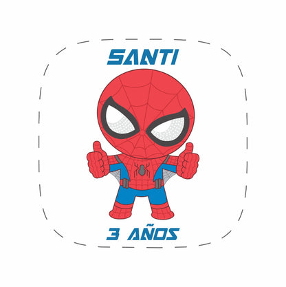 Cilindro para bautizo - Mod. 528 Spider Man 🧴 | Festiboda
