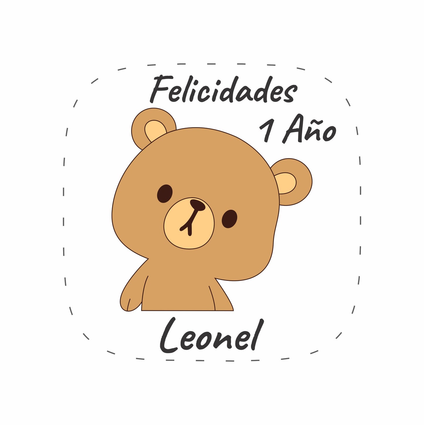 Cilindro para bautizo - Mod. 563 El Oso 🧴 | Festiboda