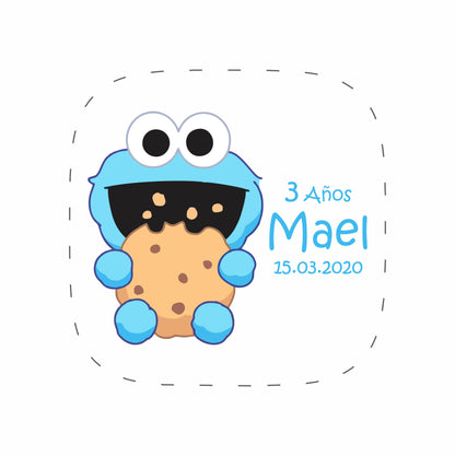 Cilindro para bautizo - Mod. 574 Come Galletas 🧴 | Festiboda