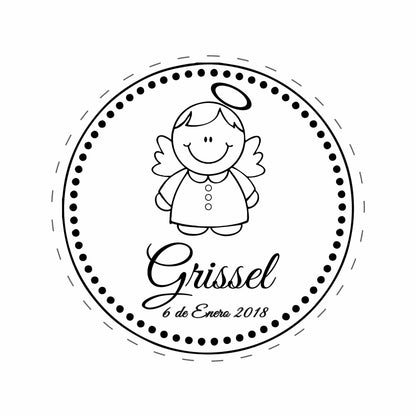 Cilindro para bautizo - Mod. 8 Angel 🧴 | Festiboda