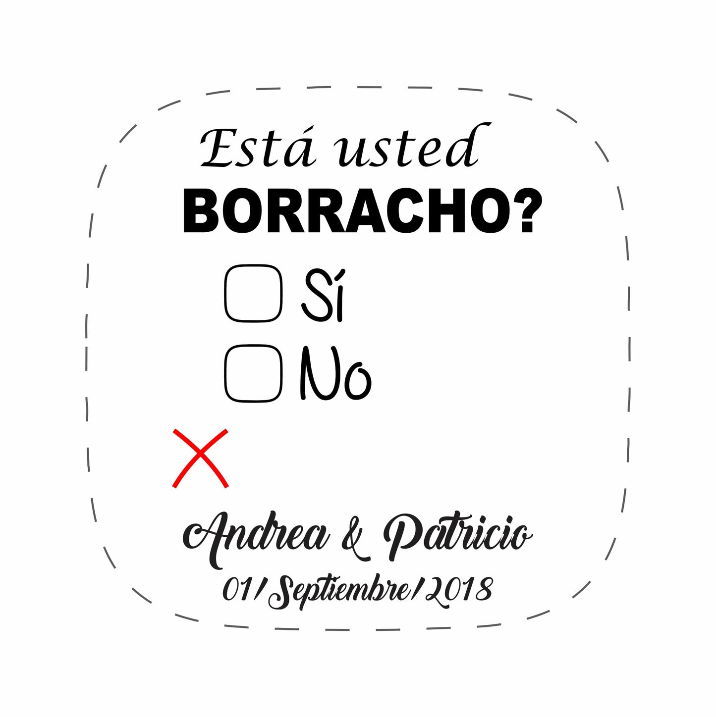 Cilindro para boda - Mod. 40 Borracho 💍 | Festiboda