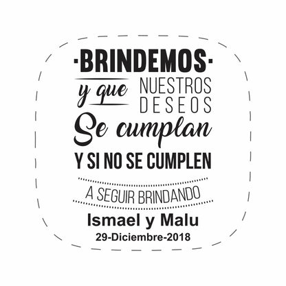 Cilindro para boda - Mod. 48 Brindemos 💍 | Festiboda