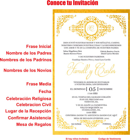 Arma Tu Invitación Digital como tu Quieras | Festiboda