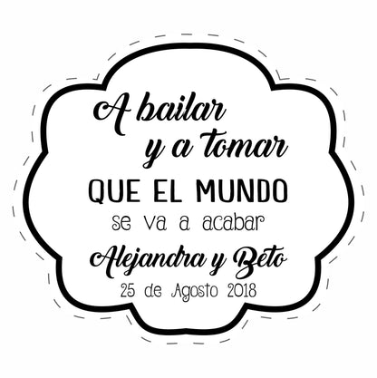 Cilindro para boda -  Mod. 2 A Bailar 💍 | Festiboda