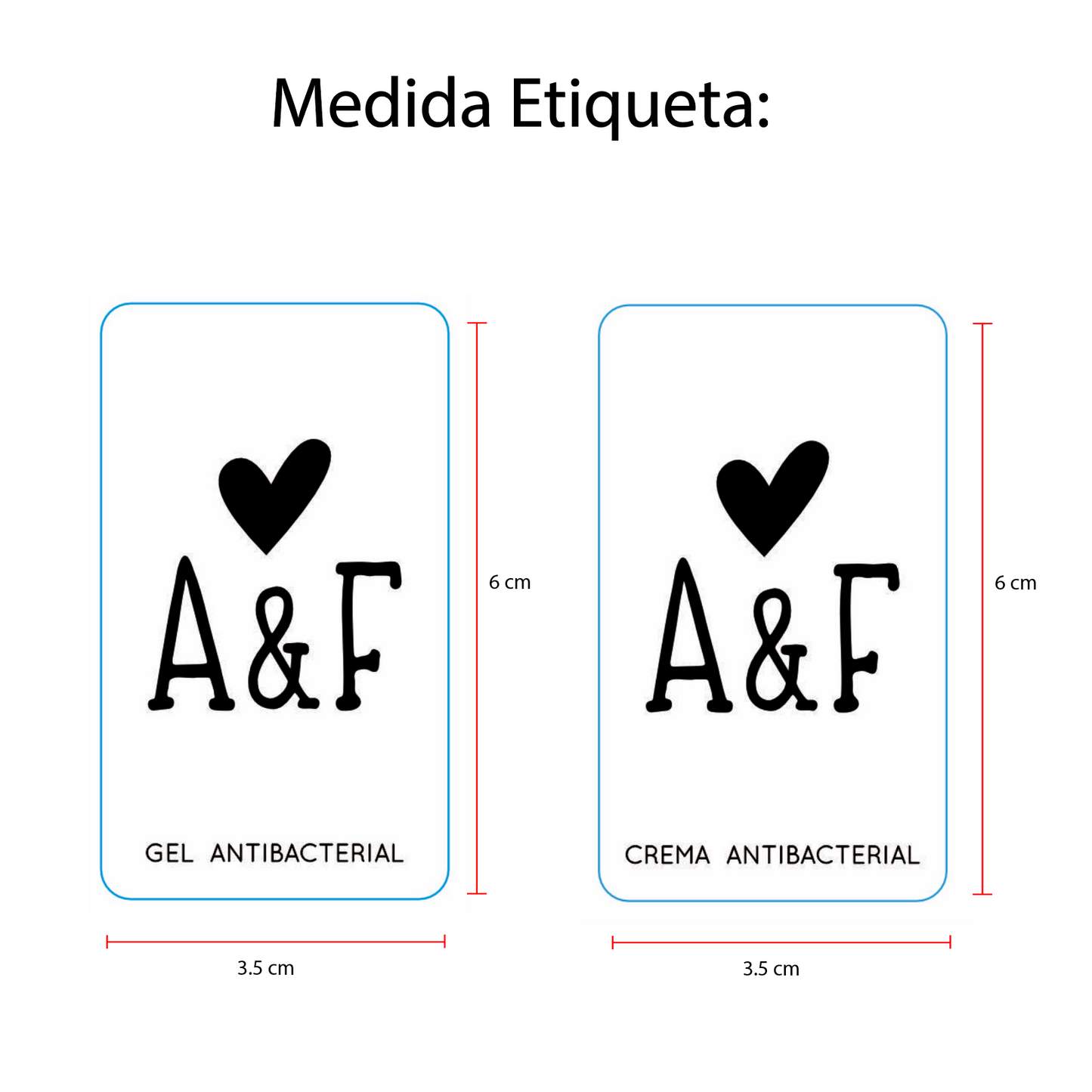 Gel Antibacterial ó Crema para Boda Personalizado – 57 Corazoncit