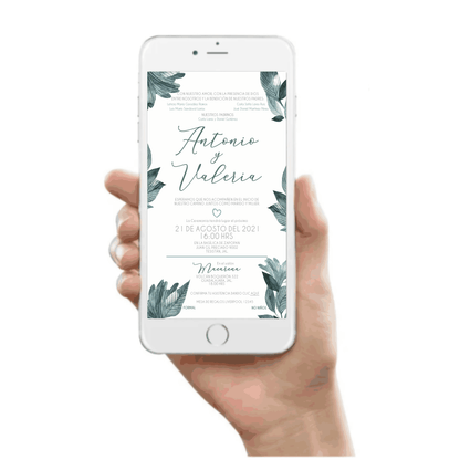 Invitación Mod . 12 Hojitas | Festiboda