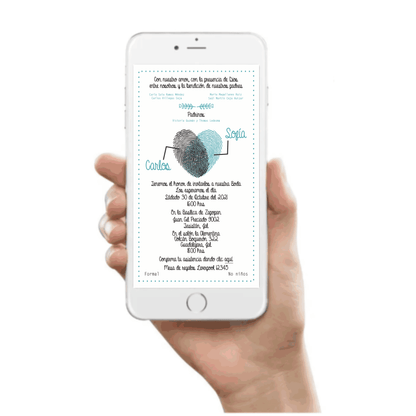 Invitación Mod . 14 Huella | Festiboda