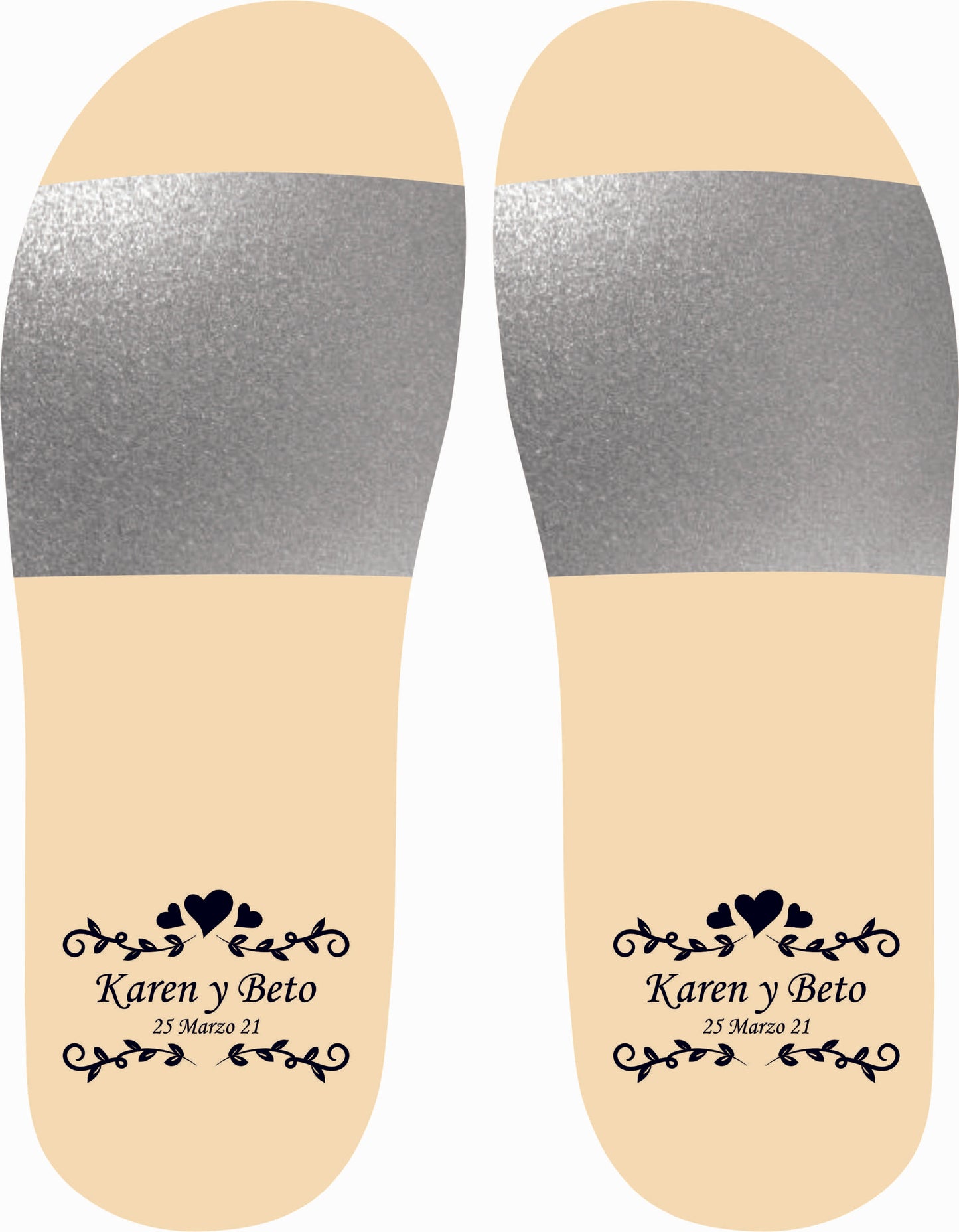 Chancleta para boda - Mod.16 Corazones 💍 | Festiboda