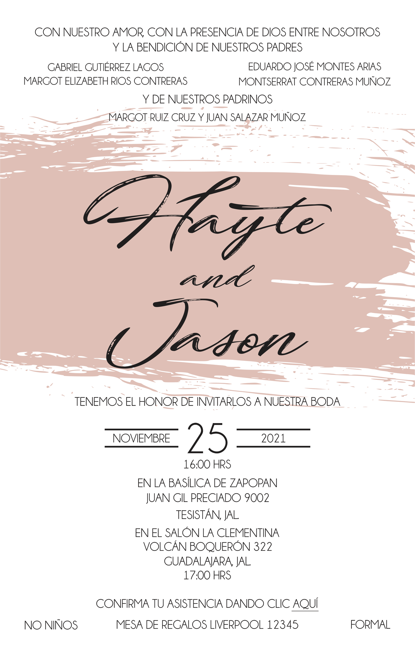 Invitación Mod . 17 Acuarela | Festiboda