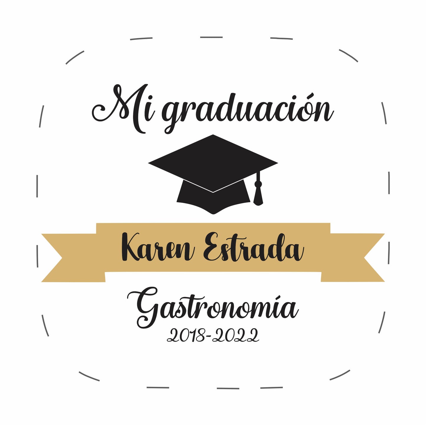 Cilindro para graduacion - Mod. 174 Mi Graduacion 🧴 | Festiboda
