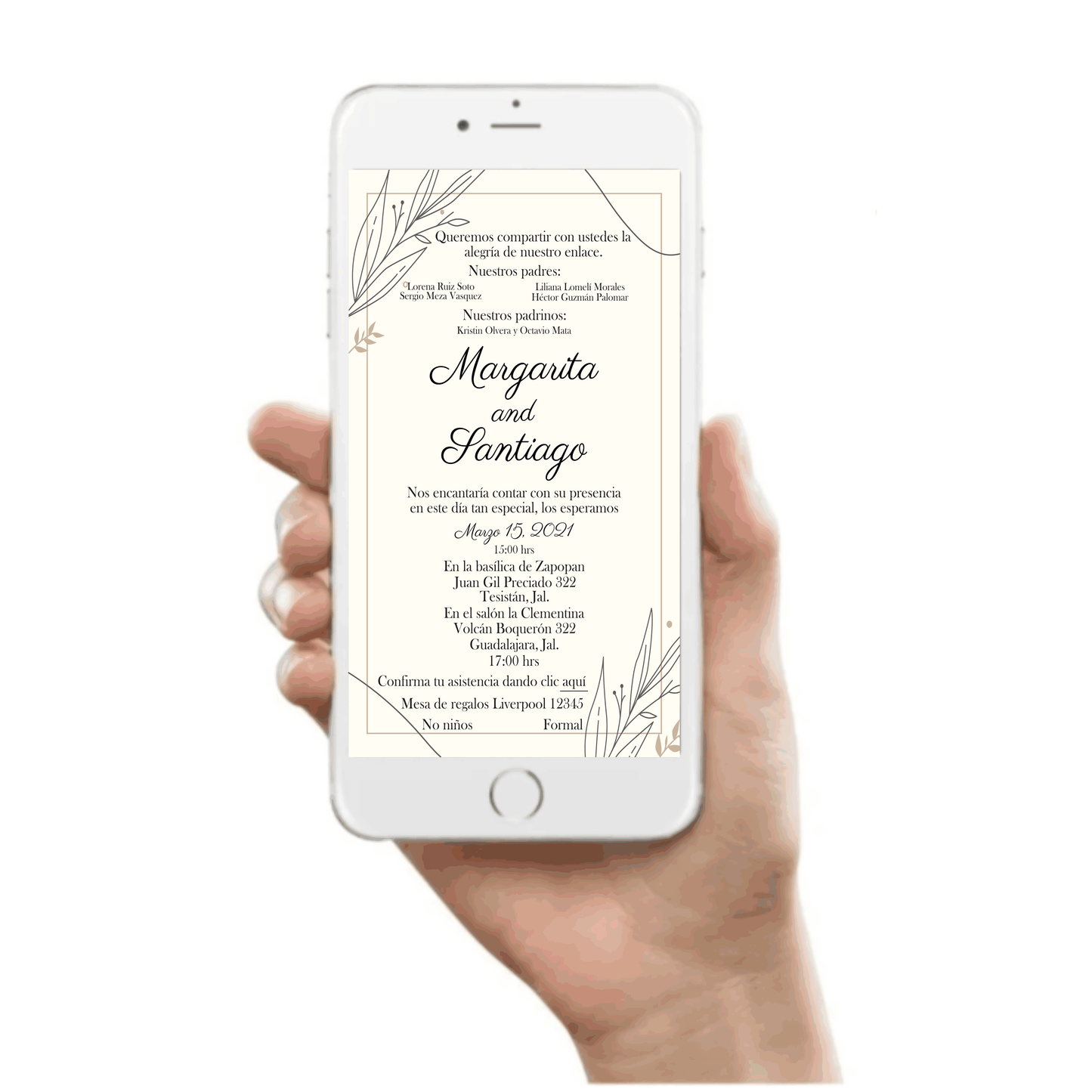 Invitación Mod . 25 Trazo | Festiboda