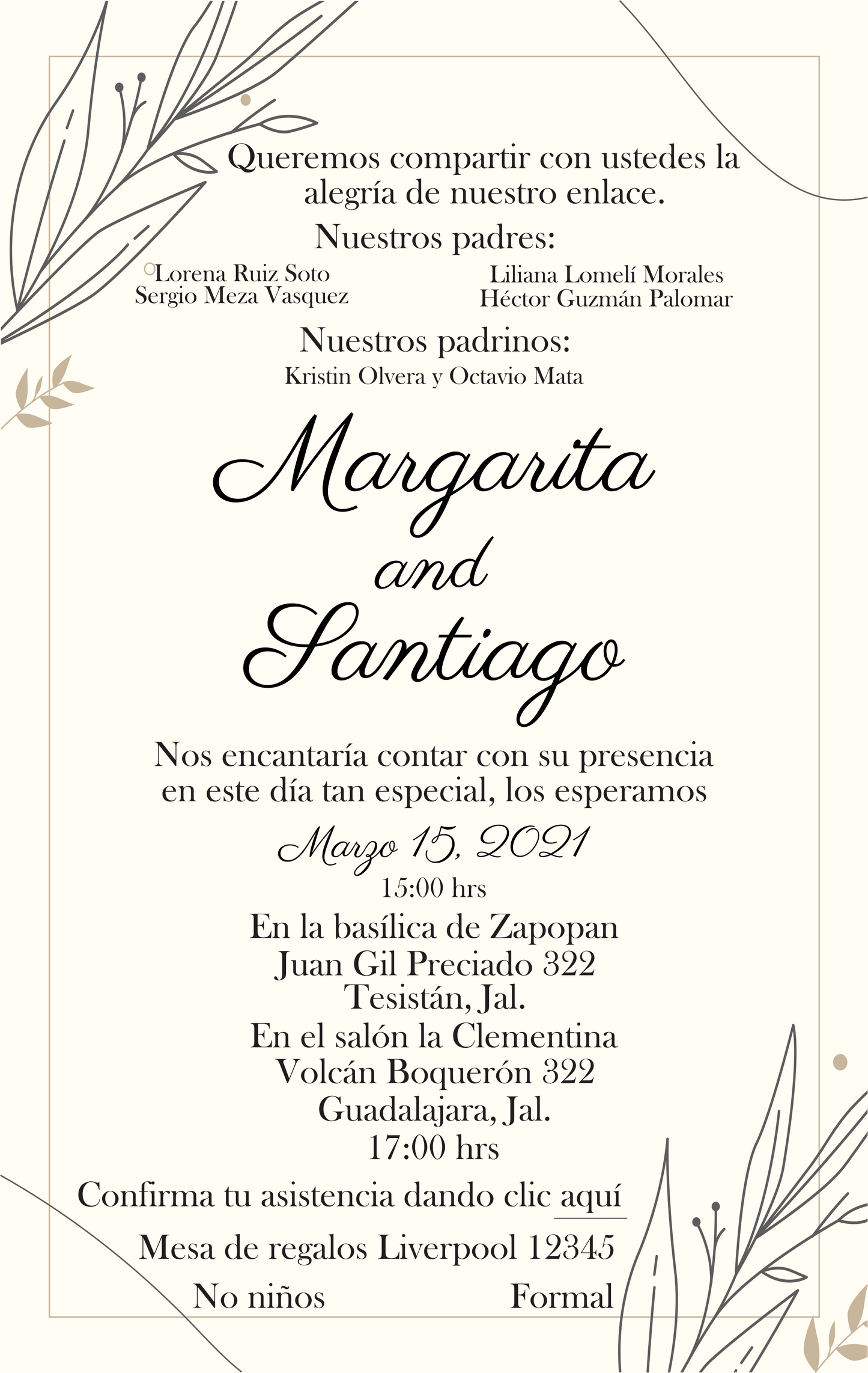 Invitación Mod . 25 Trazo | Festiboda