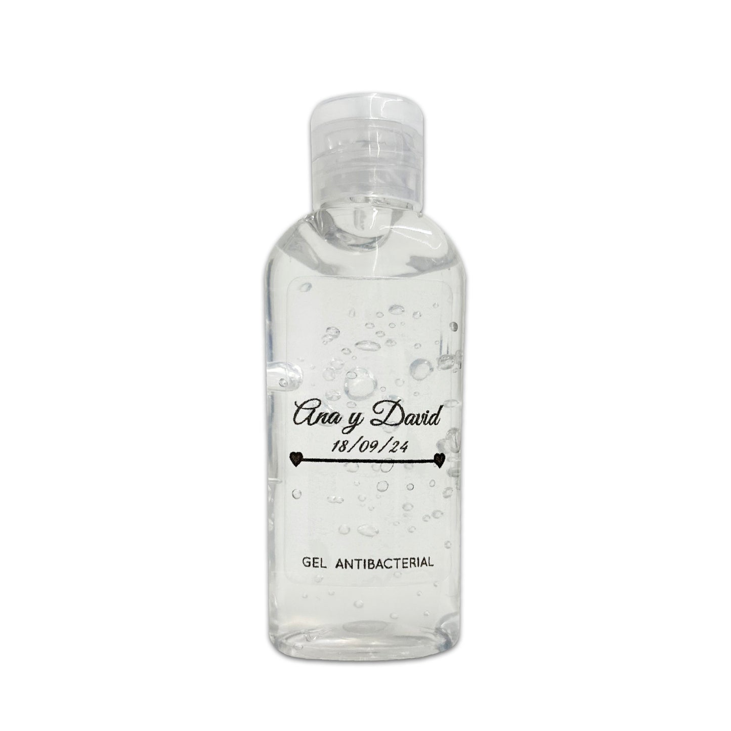 Gel Antibacterial ó Crema para Boda Personalizado Mod. 26 Flecha