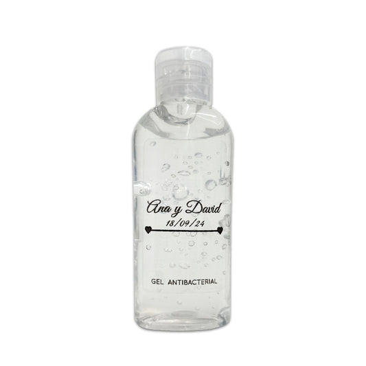 Gel Antibacterial ó Crema para Boda Personalizado Mod. 26 Flecha