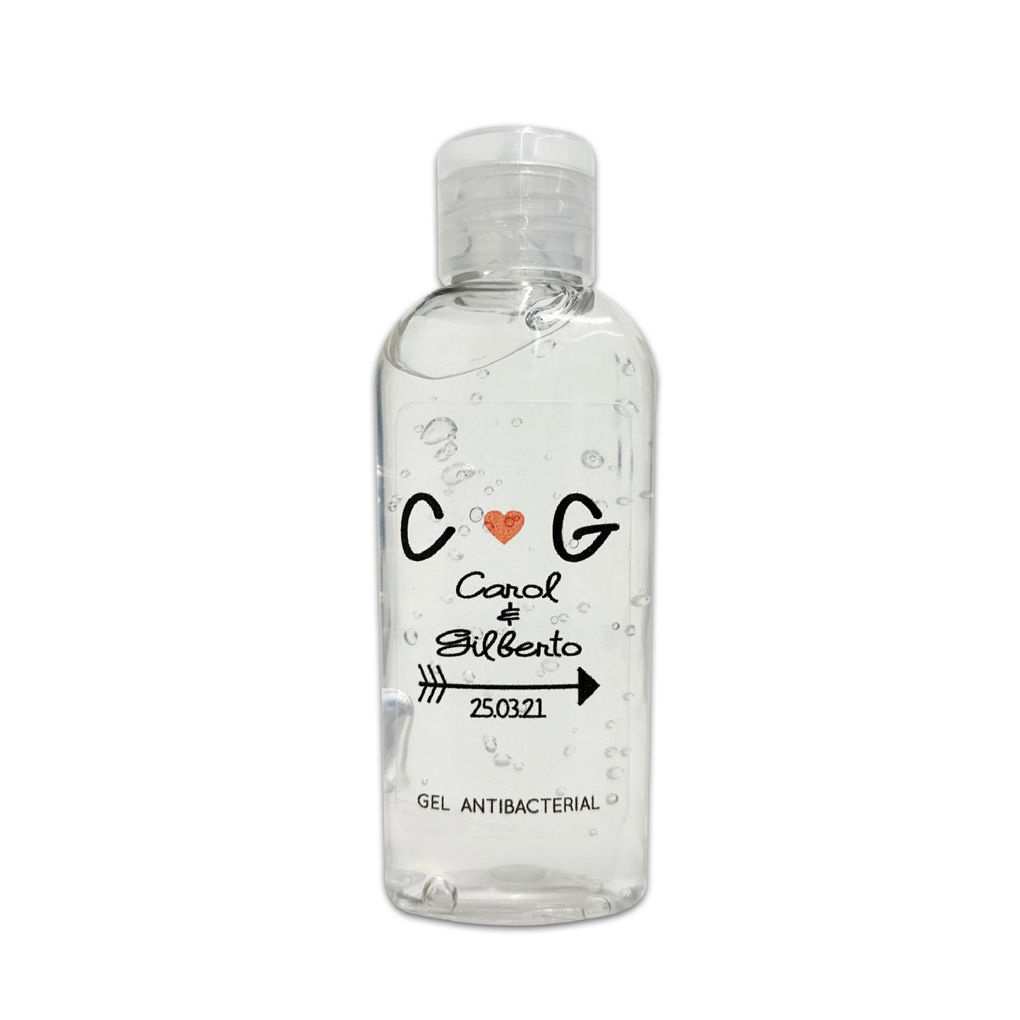 Gel Antibacterial ó Crema para Boda Personalizado Mod. 31 Flecha