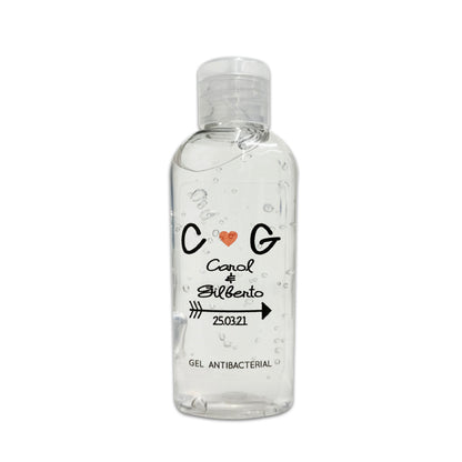 Gel Antibacterial ó Crema para Boda Personalizado Mod. 31 Flecha
