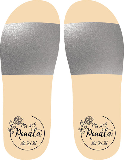 Chancleta para XV años - Mod.32 Rosa Circulo 🩴 | Festiboda