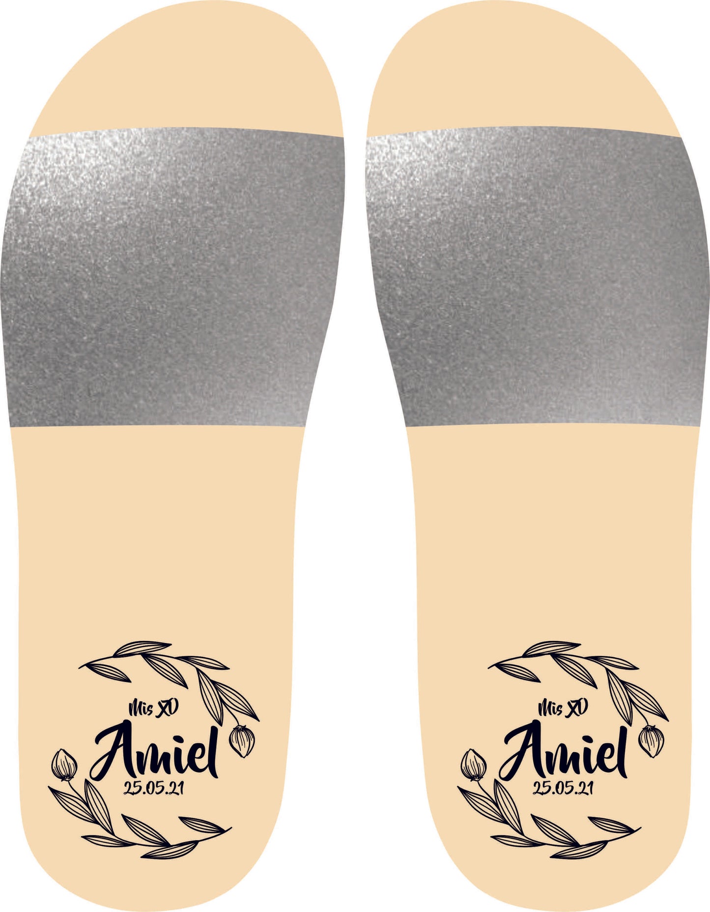 Chancleta para XV años - Mod.33 Circulo Flor 🩴 | Festiboda