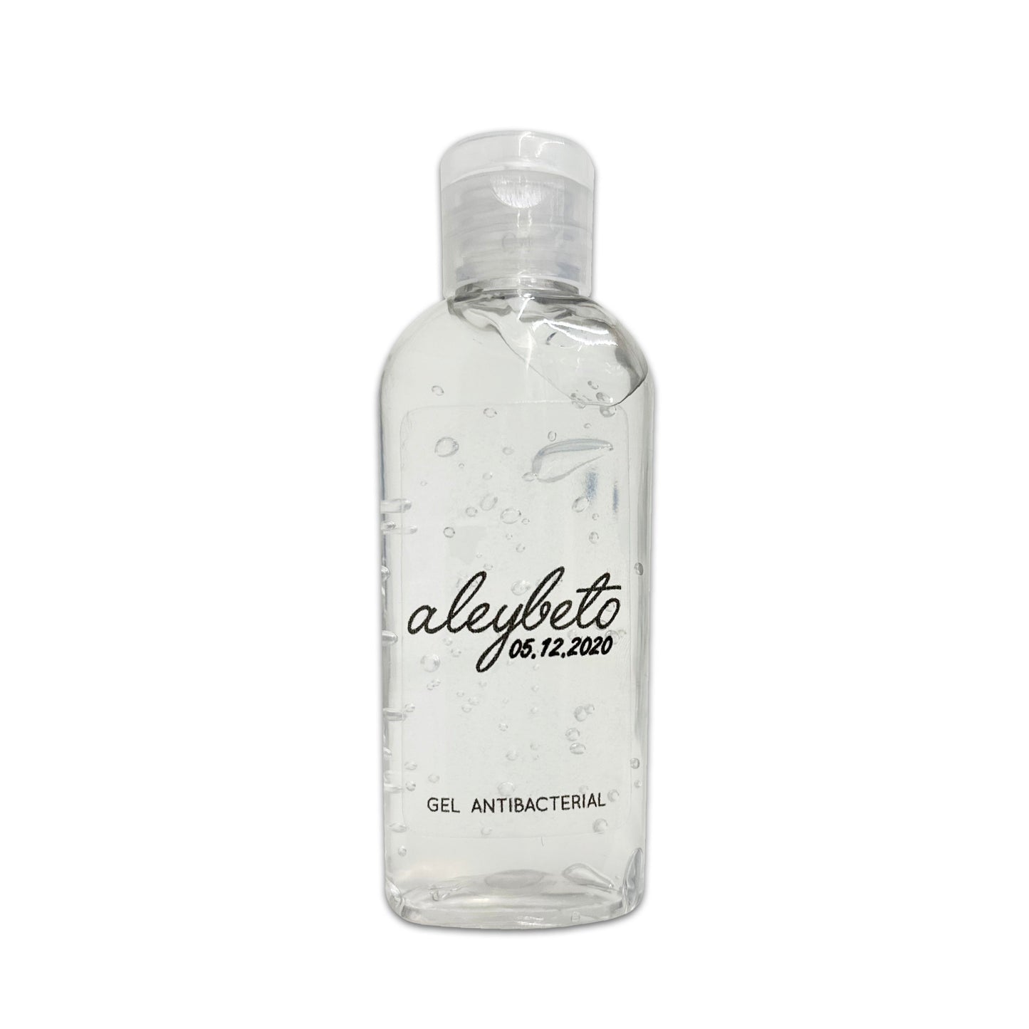 Gel Antibacterial ó Crema para Boda Personalizado Mod. 33 Corrido